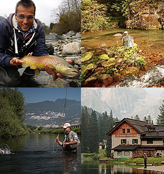 trentino fly fishing for brown trout, grayling and marble trout with denmark fishing lodge and trentino region